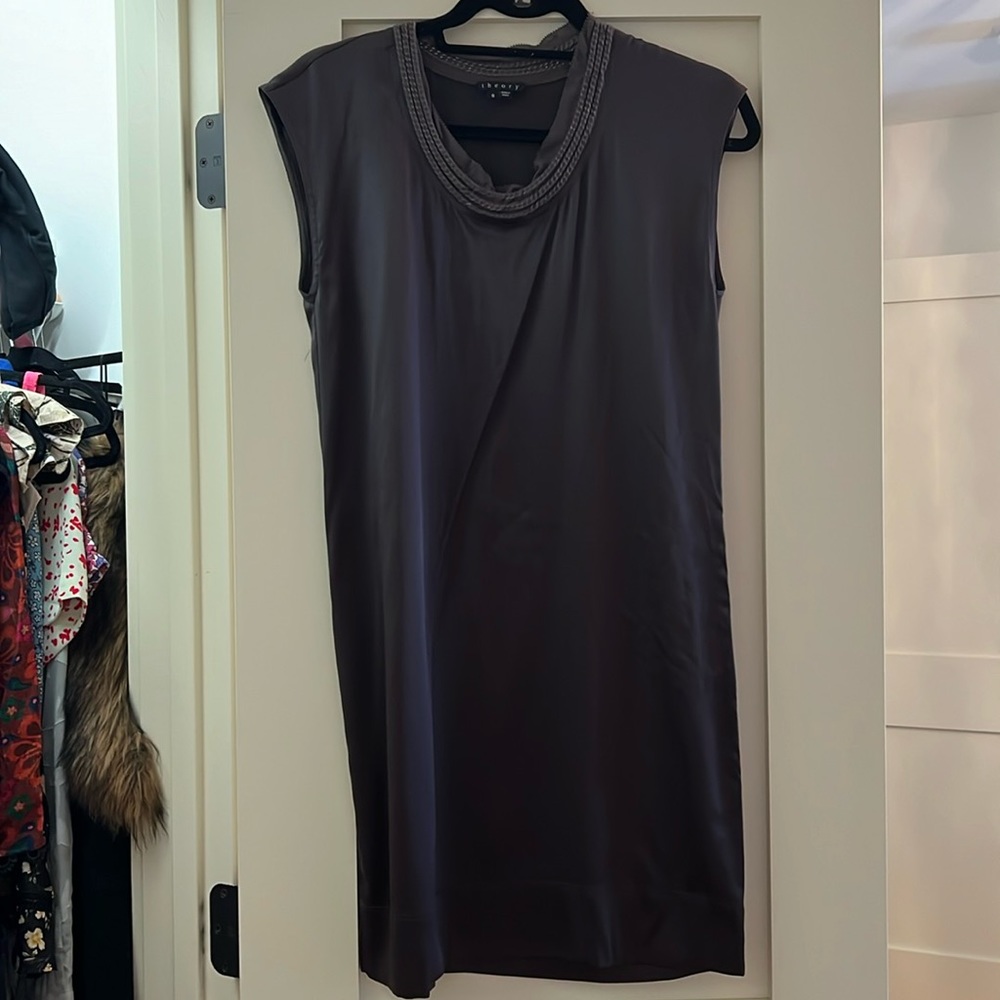 beautiful never work theory silk dress